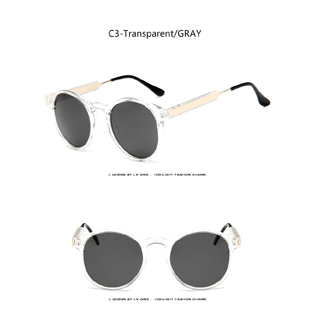 Kính mát bản lề kim loại phong cách Hàn Quốc retro thời trang chụp ảnh dạo phố