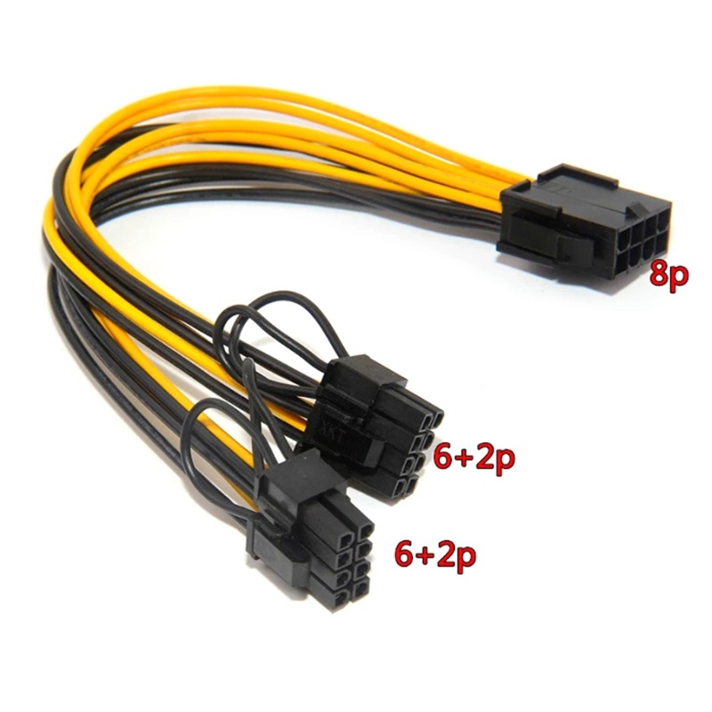 Dây Cáp Nguồn Chuyển Đổi 8 Pin Sang 8 Pin (6 + 2) Pci Cho Cpu Or Gpu Thẻ