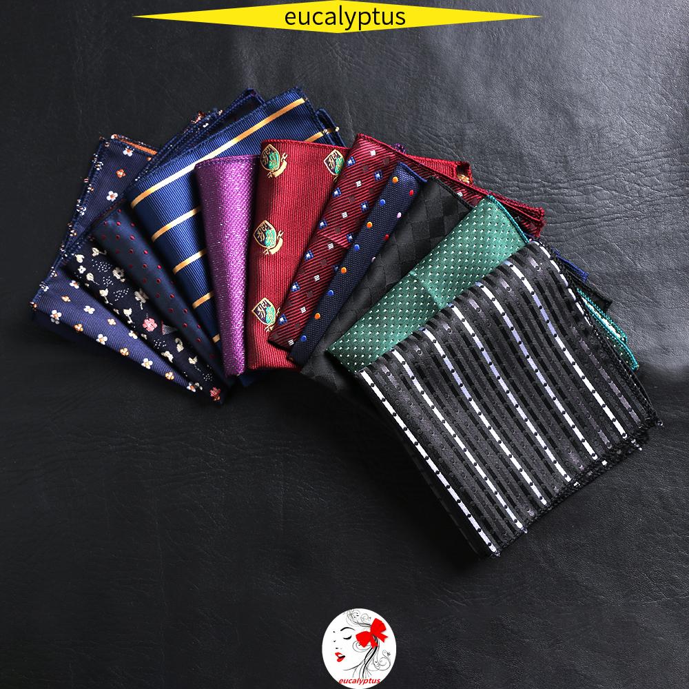 Khăn Tay Hình Vuông Thêu Hoa Thời Trang Cho Nam