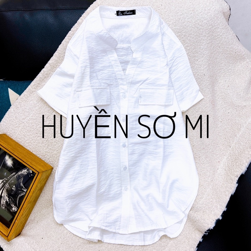Áo sơ mi ngắn tay một màu