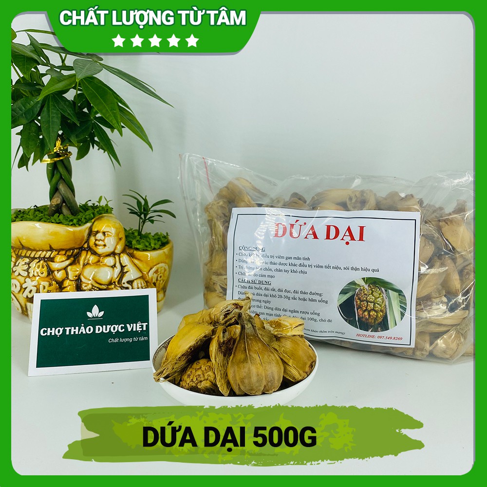 Dứa dại khô 500g ( Trái dứa gai, dứa rừng khô, sạch) - Chợ Thảo Dược Việt