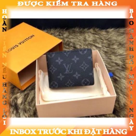 (Full Box) Ví Da LV Nam,Nữ Caro,Bóp Da Nam Kẻ caro,hoa văn,2 mầu sang trọng,bền đẹp ngocchi