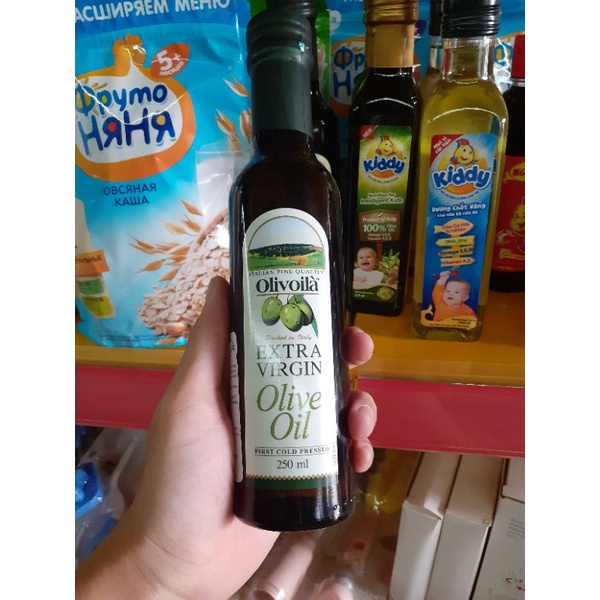 Dầu Olive Oil tự nhiên Extra Virgin chai 250ml ( Olivoilà )