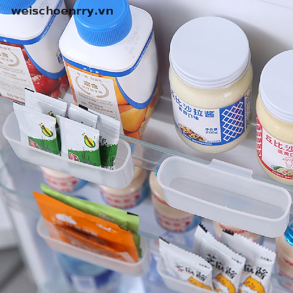 Bộ 2 Khay Đựng Đồ Dùng Gắn Tủ Lạnh Tùy Chỉnh Tiện Dụng