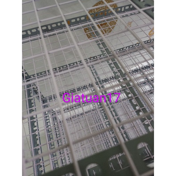 Kệ V lỗ 4 tầng (rộng 20cm)(dạng vỉ lưới sắt) (dài ,cao nhiều kích thước)