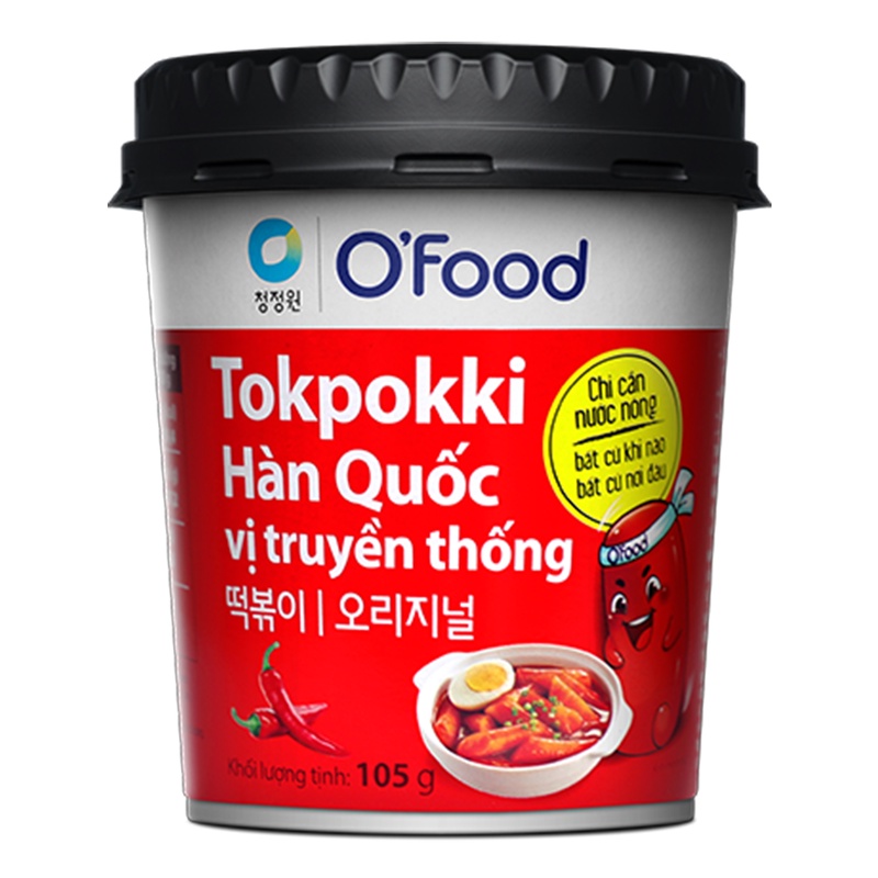 Thanh lý Tokbokki Hàn Quốc O'food ăn liền hộp 105g date T3/2023