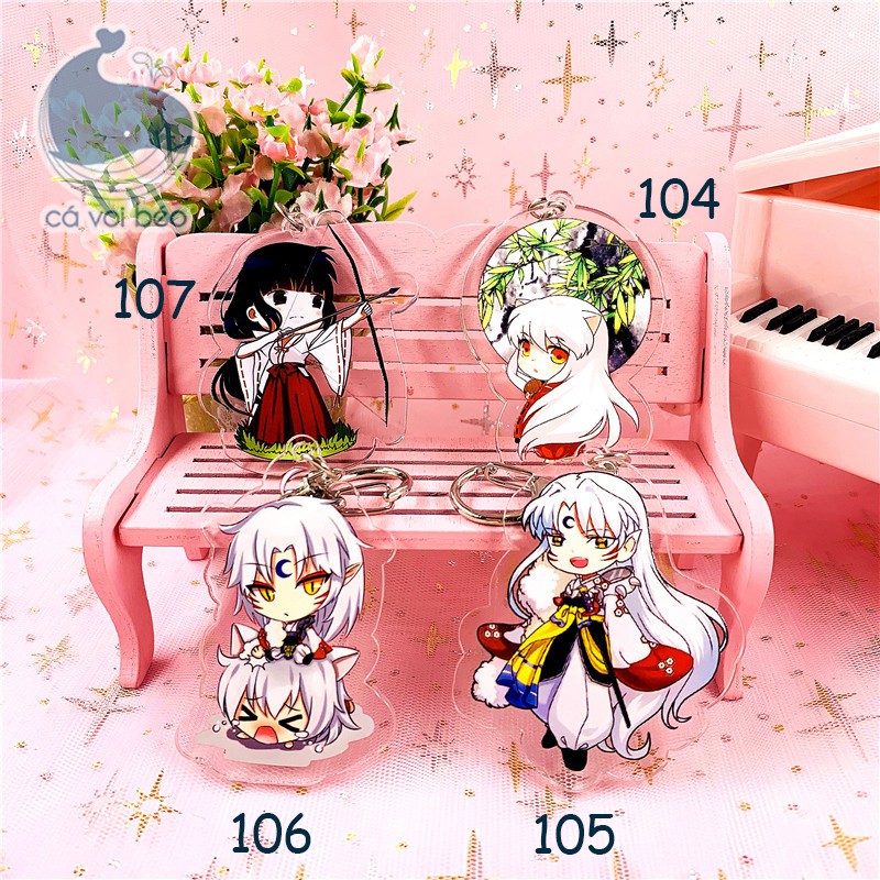 [SALE GIÁ XƯỞNG] Móc khóa  Inu Yasha (6cm) hàng loại 1 móc khóa anime manga mica acrylic