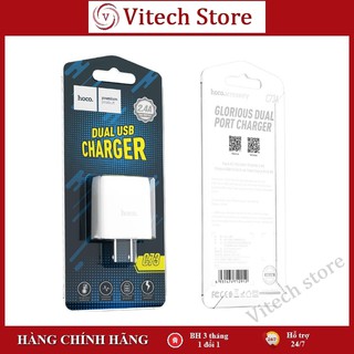 Củ sạc hoco c73/c73a - đầu ra 2.4a - hàng chính hãng - bh 6 tháng 1 đổi 1
