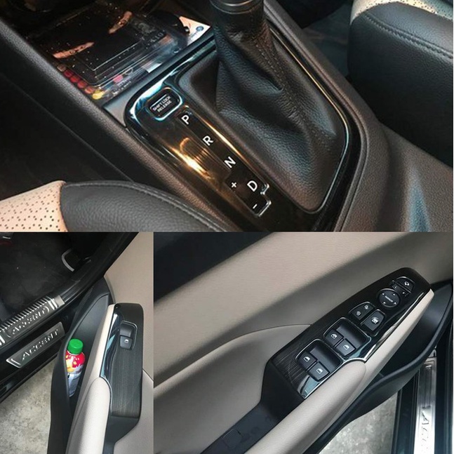 Ốp nội thất xe Accent 2018 2019 2020 2021 mẫu Carbon / titan - 5 Chi tiết cao cấp