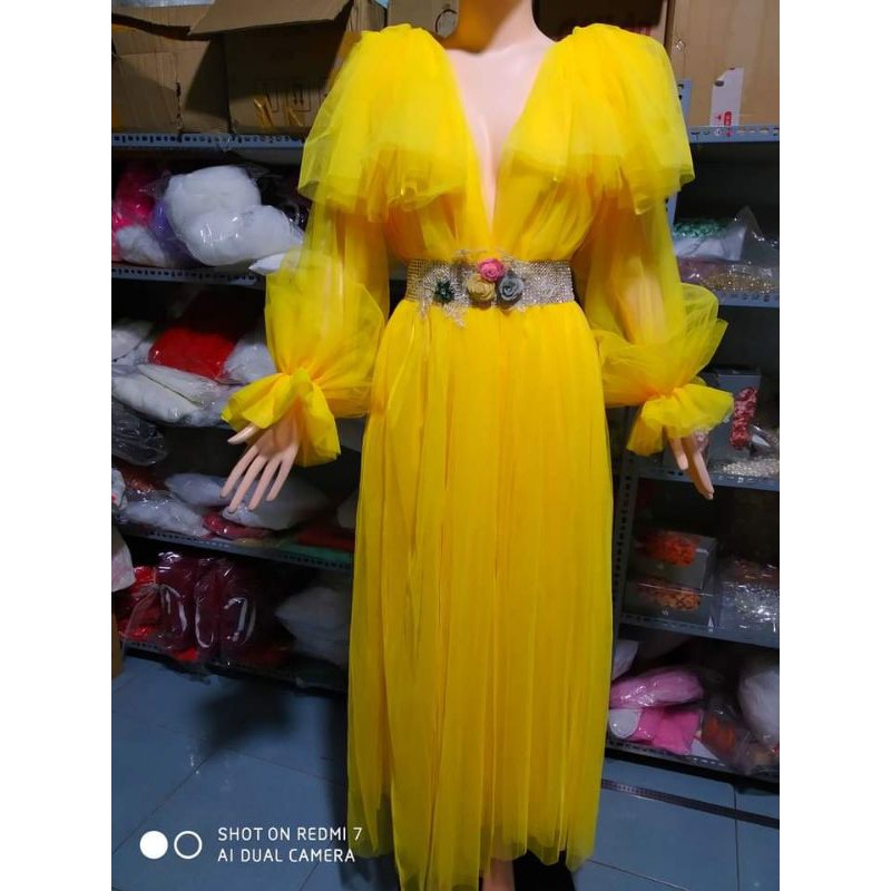 váy chụp hình 240k dây đại hoa thắt lưng ngẫu nhiên