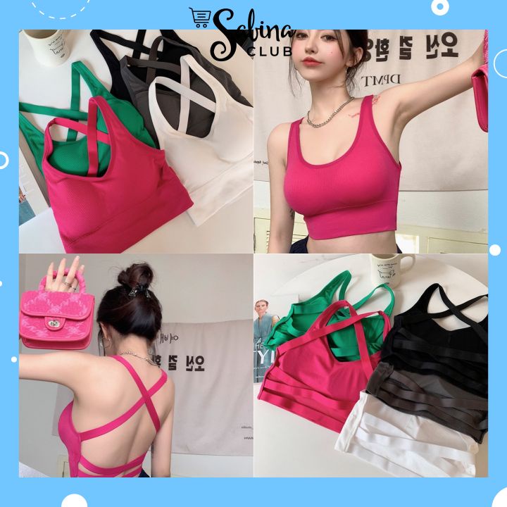 Áo Bra Nữ Hở Lưng Thiết Kế Dây Đan Chéo Siêu Xinh Ms E6