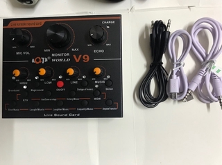Combo Mic thu âm AMI BM900 sound card V9