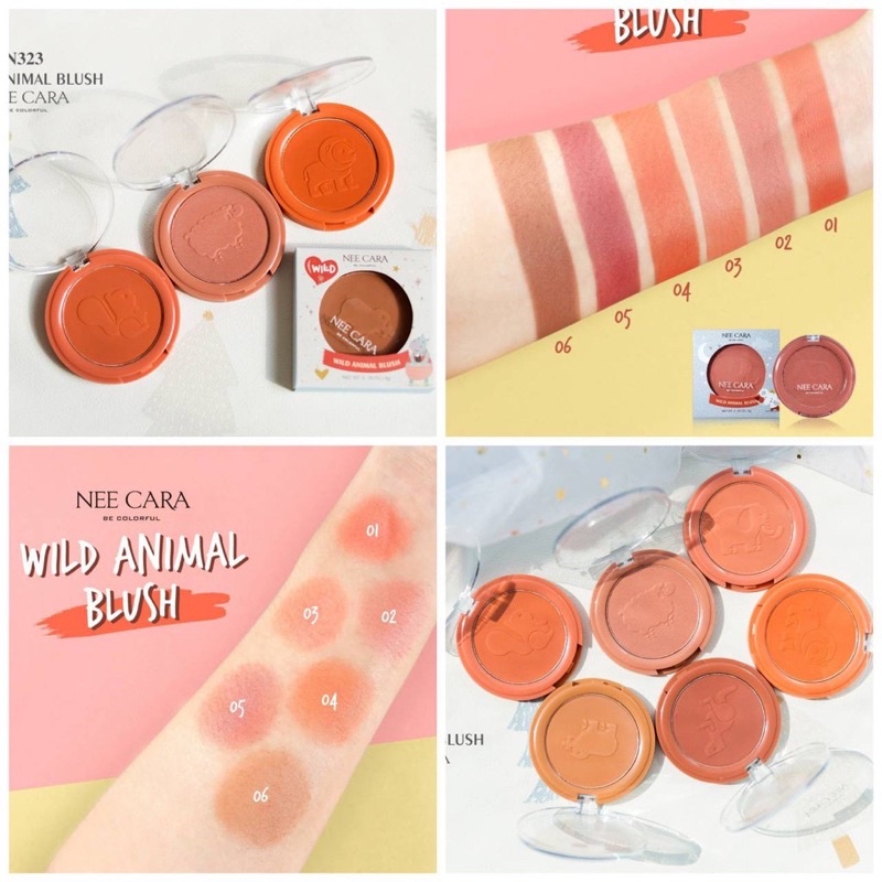 [Bản Giới Hạn] Phấn má hồng Nee Cara Animal Blush N323