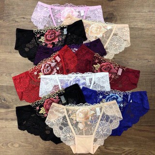 Chuyên sỉ Lố 10 quần lót ren thêu hoa cao cấp, loại 1