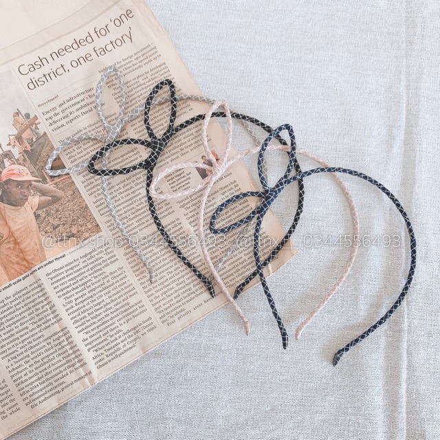 BỜM TAI THỎ LỆCH ĐÁNG YÊU ⚡FREESHIP⚡