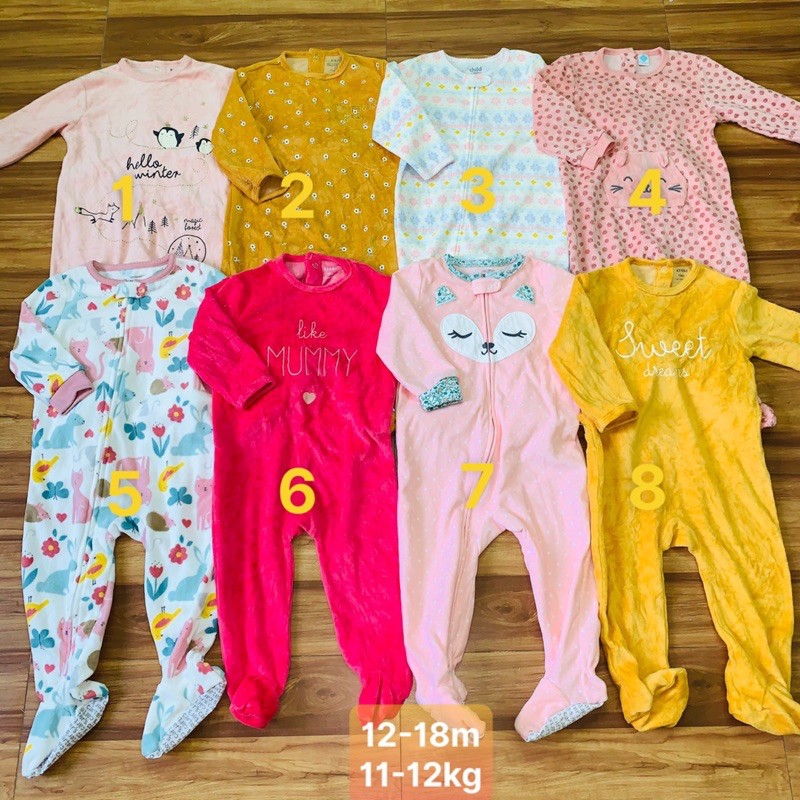 Body nỉ hàng xuất dư cho bé từ 0-36m