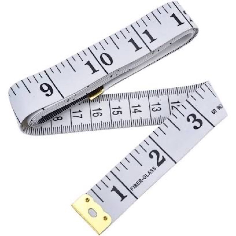 [Màu ngẫu nhiên] Thước dây mini có đầu sắt, chiều dài 1.55m đo eo, chiều cao, quần áo