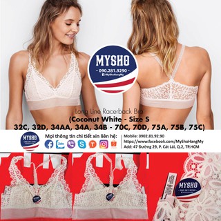 Áo bralette Victoria's Secret, dạng mỏng không gọng, không mút - Size S, M