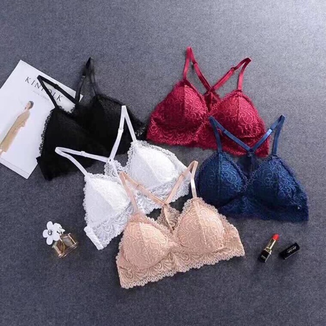Hàng Áo lót bra ren bướm lưng sexy không gọng thÁi lan xuất khẩu