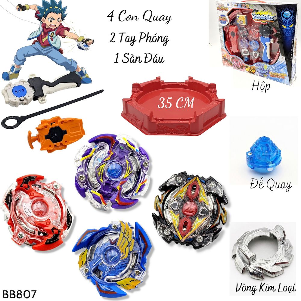 2 Bộ Con Quay BEYBLADE BRUST Có Tay Cầm + Mâm Đấu Lớn [NHIỀU MẪU]