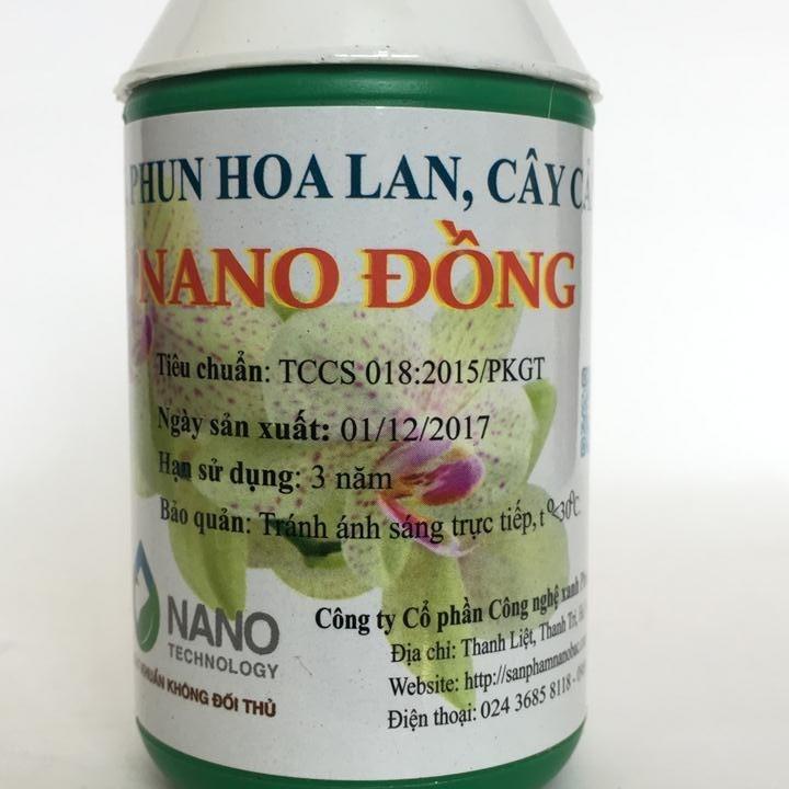 ( HOT ) Dung dịch Nano đồng phun xịt cho hoa lan, cây cảnh chai 100ml