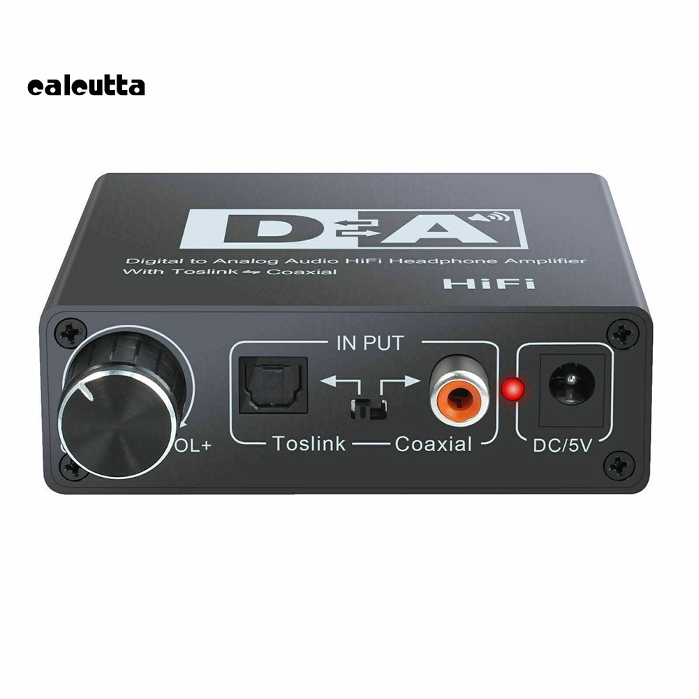 ✡YYS✡192KHz Digital Coaxial to Analog R/L RCA 3.5mm Jack HiFi Audio Converter Adapter
