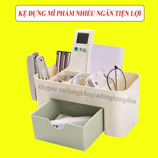 Kệ Để Mỹ Phẩm Mini Nhiều Ngăn Để Bàn, Siêu Tiện Dụng, Siêu Dễ Thương