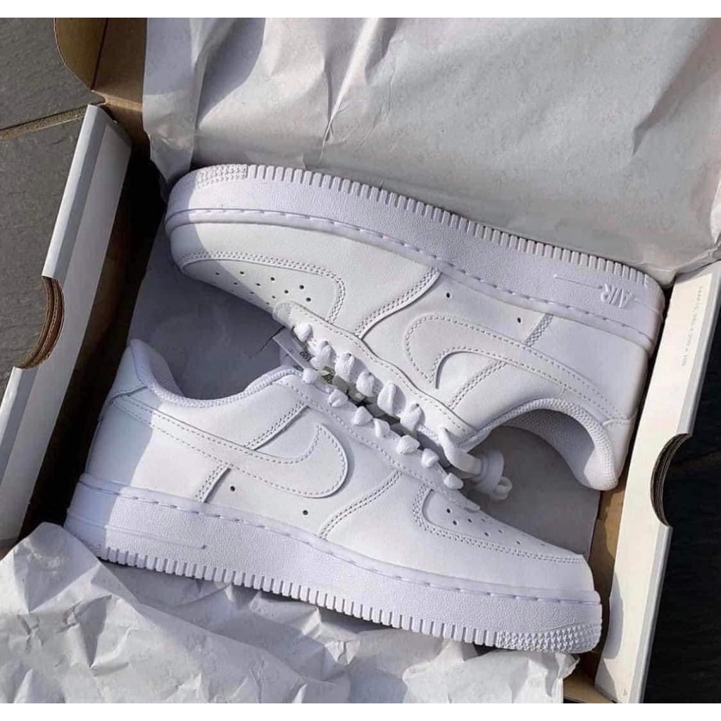 | AUTHENTIC ONLY | Giày thể thao nam nữ chính hãng Nike Air Force 1 - AF1 ALL White sẵn