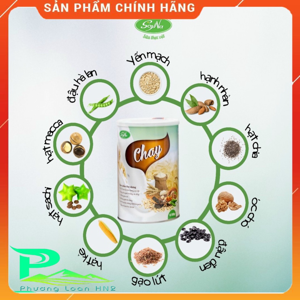 Sữa hạt thực vật Chay SoyNa cung cấp dinh dưỡng đầy đủ cho người ăn chay, ăn kiêng hộp 400g kèm Quà tặng Cốc chống tràn