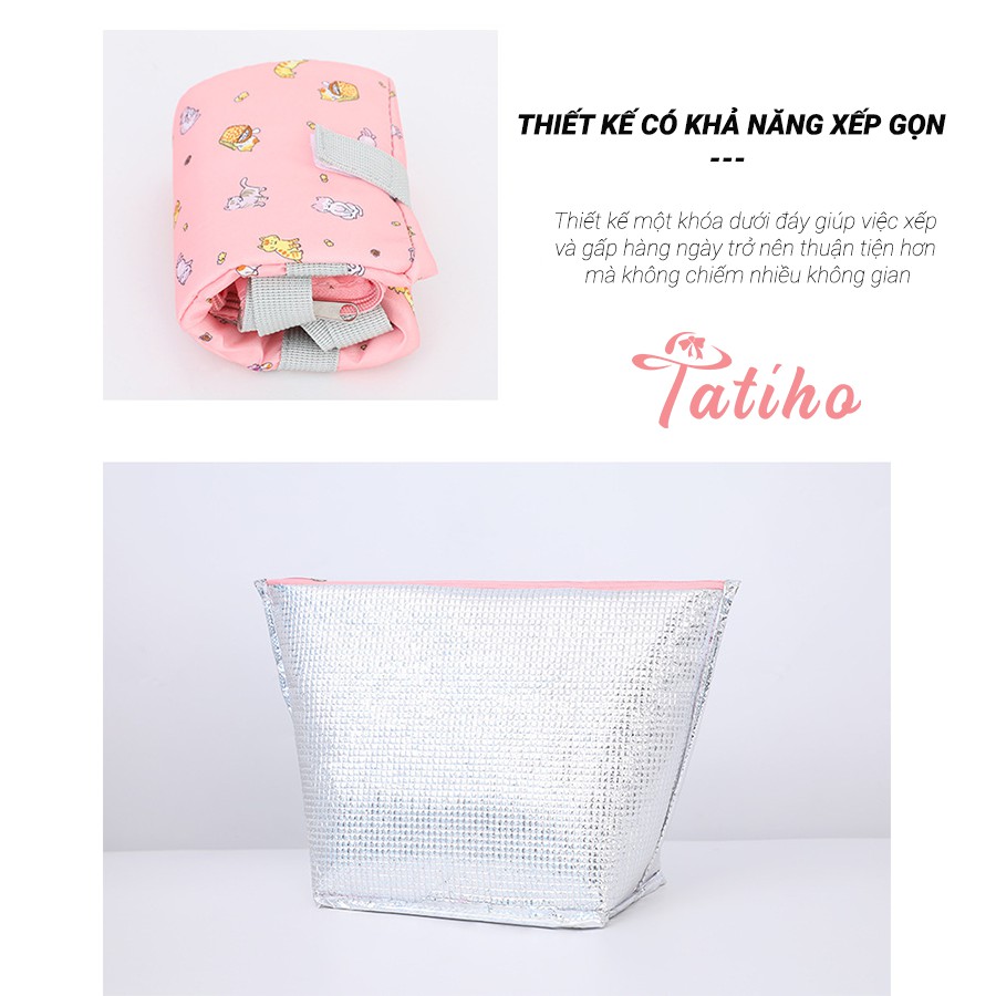 [Hàng Xịn, Giá Tốt] Túi Giữ Nhiệt Đựng Cơm Cao Cấp Chống Nước Vải Oxford 1000D 24x14x25cm - Lunch Bag - Mã TG005