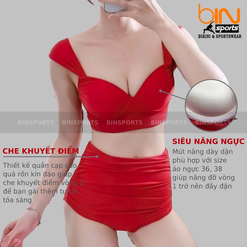 Đồ Bơi Nữ Hai Mảnh Sexy Mặc Đi Biển Freesize Bin Sports BHV036