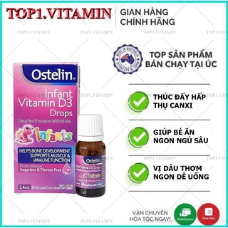 Ostelin vitamin d3 drops 2.4ml dạng nhỏ giọt - xuất xứ úc