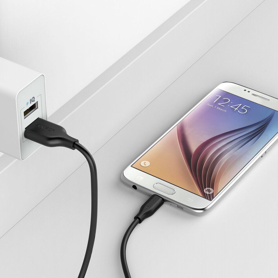Cáp sạc ANKER PowerLine USB to Micro cho Androi Samsung - Mã A8132 Dài 90cm A8133 Dài 1.8 Mét AnkerShop