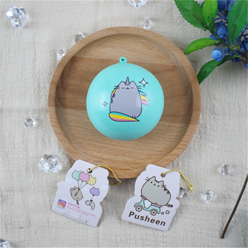 Đồ Chơi Nắn Bóp Đàn Hồi Giúp Giảm Stress Hình Bánh Bao Mèo Pusheen