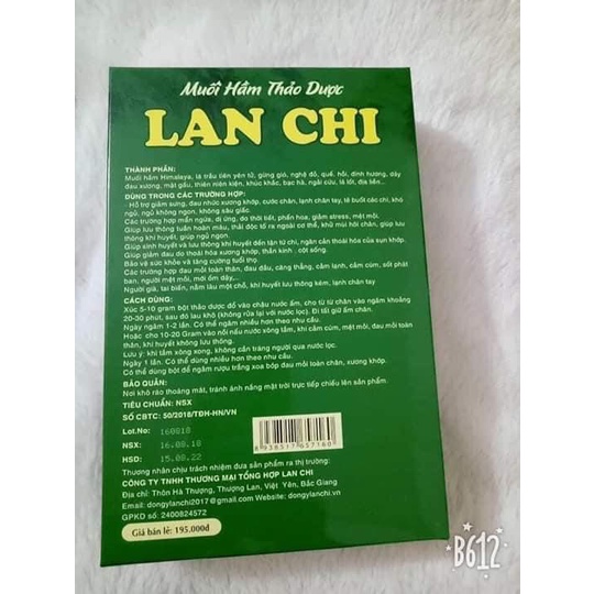 MUỐI HẦM THẢO DƯỢC LAN CHI - Xông, Tắm Gội, Ngâm Chân, Đau mỏi toàn thân, mệt mỏi, cảm lạnh cảm cúm