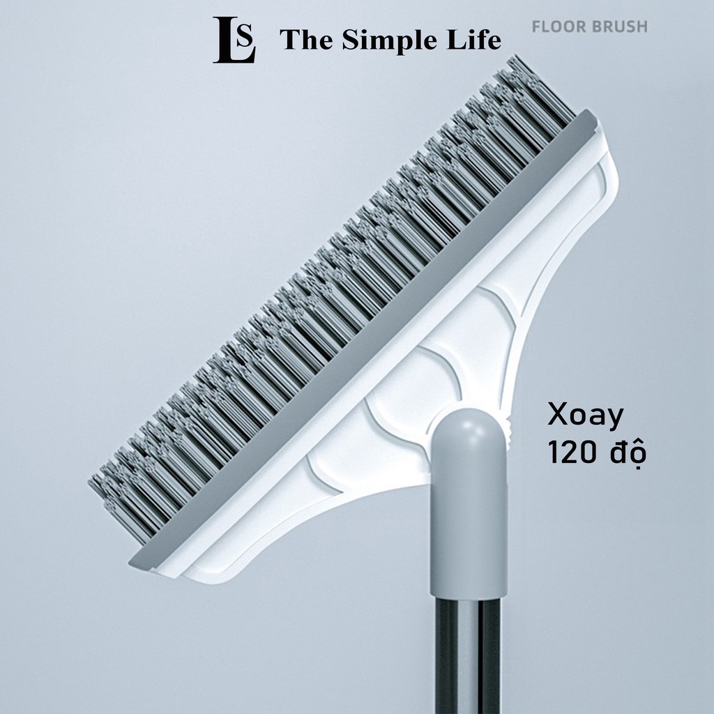 Chổi chà sàn gạt nước, chổi quét, lau sàn gạt nước nhà tắm, gương kính xoay 120 độ đa năng, cao cấp [CHÍNH HÃNG]