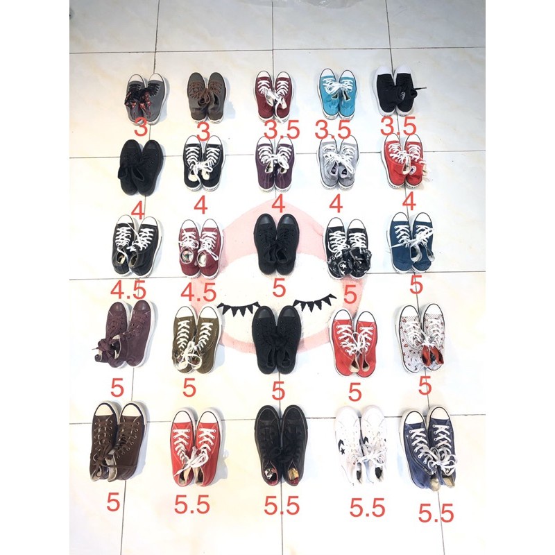 Giày Converse Chuck Taylor Cổ cao Authentic (2 hand) :