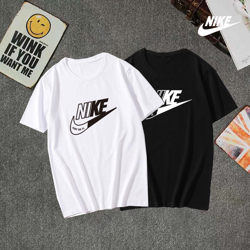 Áo Thun Nike Tay Ngắn Cổ Tròn Form Rộng Chất Liệu Cotton Cho Nam Nữ