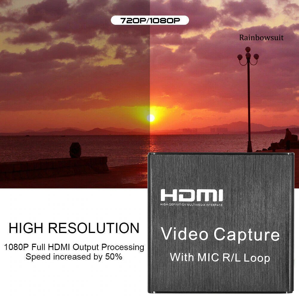 Máy Quay Video Rb-Hdmi 1080p Kèm Mic Và Phụ Kiện