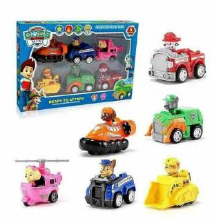 Hộp mô hình đồ chơi 6 chú chó cứu hộ POW PATROL_A8