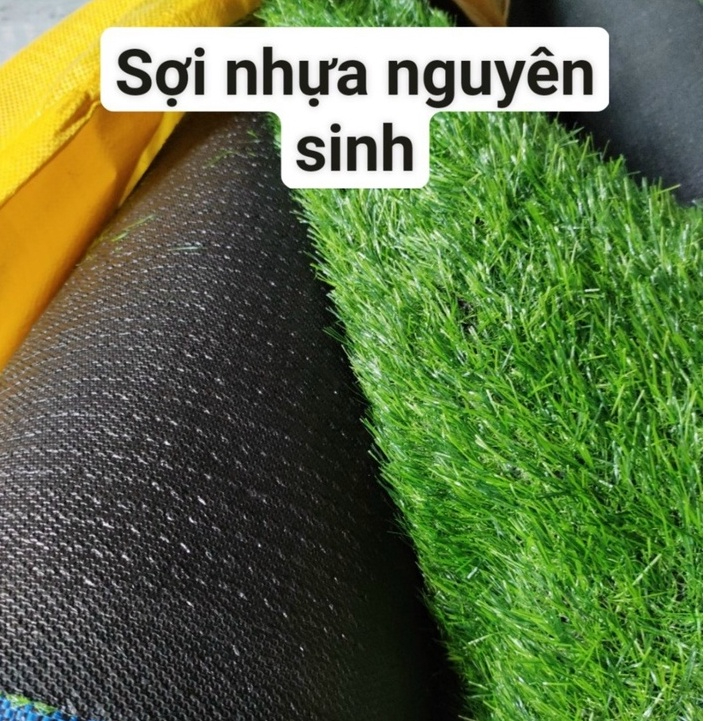 Thảm Cỏ Nhựa Sân Vườn Mẫu Sợi 3cm cao cấp đế bóng không bụi đen
