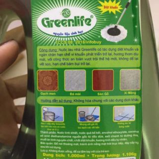 Nước lau sàn Greenlife