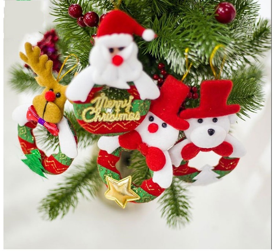 Set 12 phụ kiện treo trang trí cây thông Giáng sinh