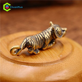 Móc Khóa Con Hổ Bằng Đồng Thau (Móc Khóa Tuổi Dần, Cao Cấp, Giá Rẻ, Sỉ)