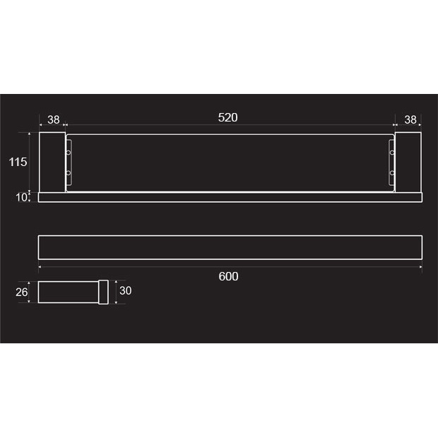 Kệ gương phòng tắm inox304 Majesty series HC4810-60