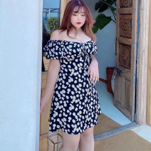 Váy hoa cúc Bigsize