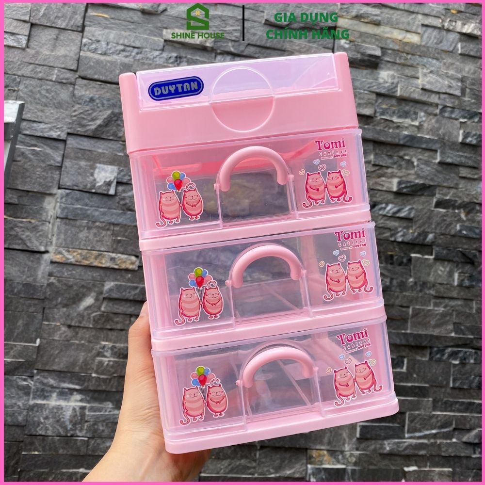 Tủ Nhựa Mini Duy Tân 3 - 4 - 5 Tầng Tomi Nhỏ Nhiều Màu Nhỏ Gọn Tiện Lợi