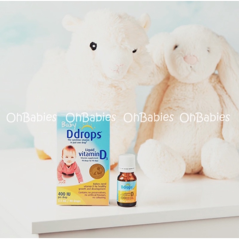 Vitamin D3 Ddrops Mỹ [OHBABIES]