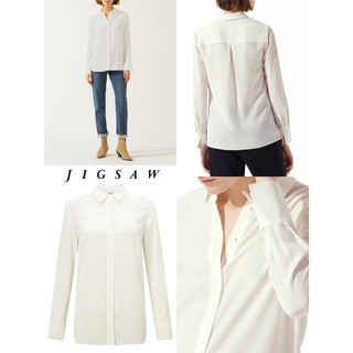 Áo sơ mi lụa trắng jigsaw silk shirt j33889