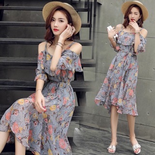 Váy 2 dây Hoạ tiết siêu đẹp 2019